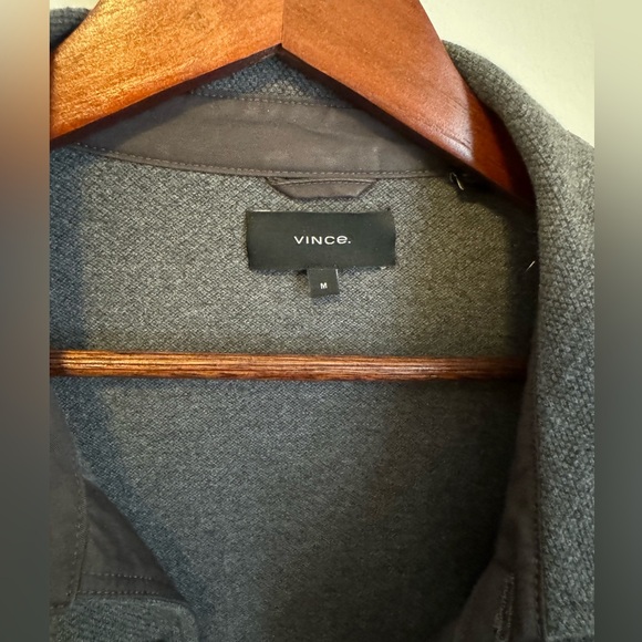 Vince Gray Twill Over Shirt Chore Jacket - M - Medium - Picture 7 of 9